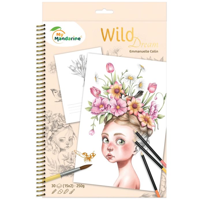 New : Wild dream colouring book